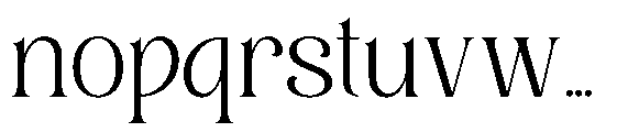 Roilega Light Font LOWERCASE