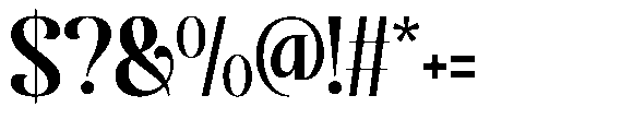 Roilega Semi Bold Font OTHER CHARS