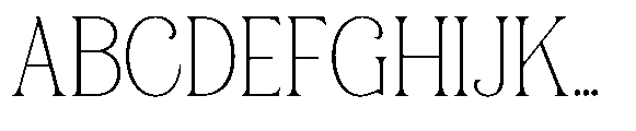 Roilega Thin Font UPPERCASE