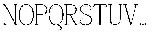 Roilega Thin Font UPPERCASE