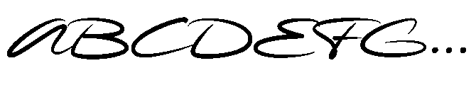 Rokato Script Font UPPERCASE
