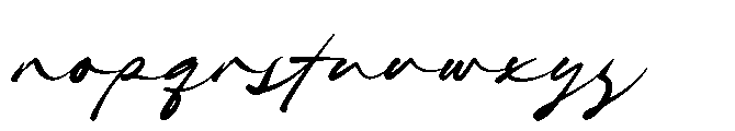 Rokato Script Font LOWERCASE