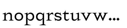 Rokha Book Font LOWERCASE