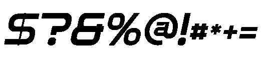 Rokke Italic Font OTHER CHARS