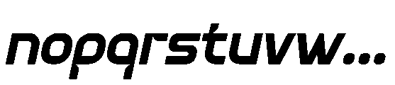 Rokke Italic Font LOWERCASE