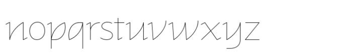 Roko Thin Font LOWERCASE