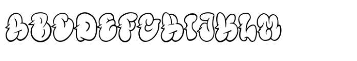 Rollbeat Graffiti Regular Font UPPERCASE