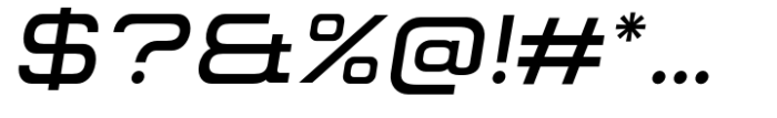 Rollbox Semi Bold Italic Font OTHER CHARS