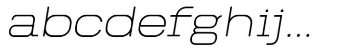 Rollbox Thin Italic Font LOWERCASE