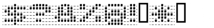 Roller Blind Grid Font OTHER CHARS