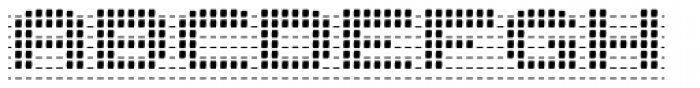 Roller Blind Grid Font UPPERCASE