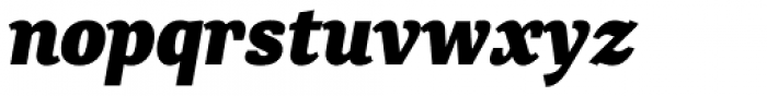 Rolleston Text Extra Bold Italic Font LOWERCASE