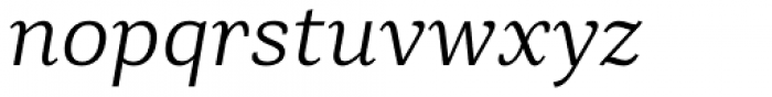 Rolleston Text Light Italic Font LOWERCASE