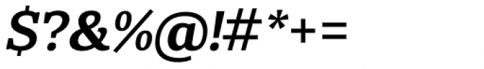 Rolleston Text Semi Bold Italic Font OTHER CHARS