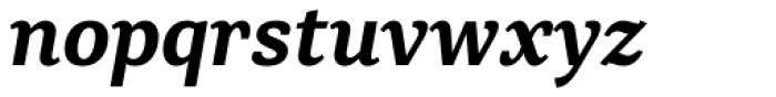 Rolleston Text Semi Bold Italic Font LOWERCASE