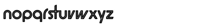 Rollin Eighties Inline Font LOWERCASE