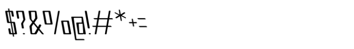 Rollman Thin Left Font OTHER CHARS