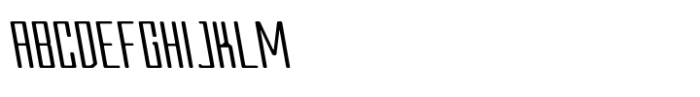 Rollman Thin Left Font UPPERCASE