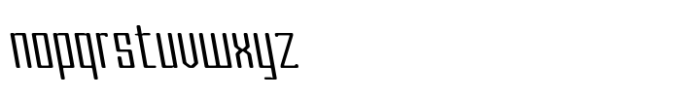 Rollman Thin Left Font LOWERCASE