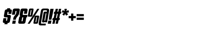 Rollsign Gothic Heavy Italic Font OTHER CHARS