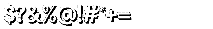 Rolly Pulfy Shadow Font OTHER CHARS