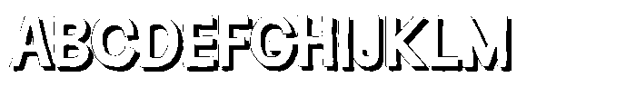 Rolly Pulfy Shadow Font UPPERCASE