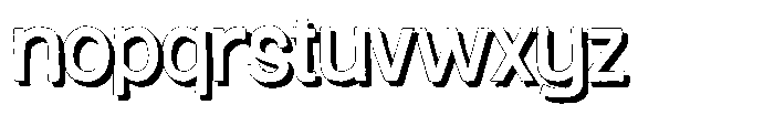 Rolly Pulfy Shadow Font LOWERCASE