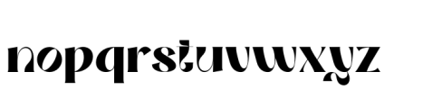 Roman Avenue Regular Font LOWERCASE