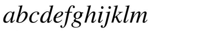 Roman Cyrillic Three Italic Font LOWERCASE