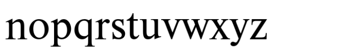 Roman Cyrillic Three Regular Font LOWERCASE