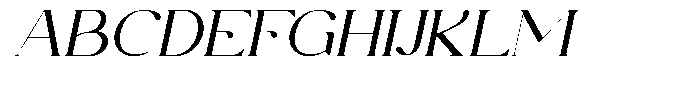 Roman Escort Italic Font UPPERCASE