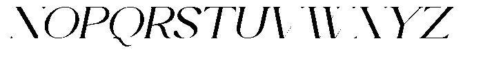 Roman Escort Italic Font UPPERCASE