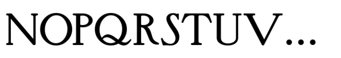 Roman Nouveau JNL Regular Font LOWERCASE