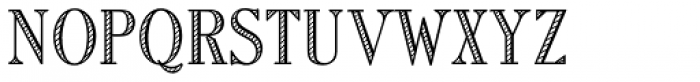 Roman Shaded D Font UPPERCASE