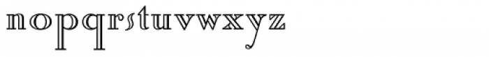 Roman Stylus Alternate Font LOWERCASE