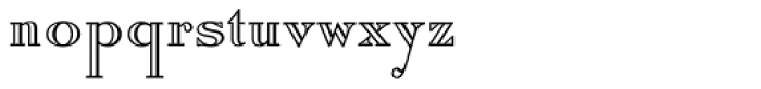 Roman Stylus Font LOWERCASE