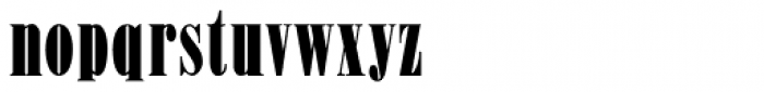 Roman X Condensed Font LOWERCASE