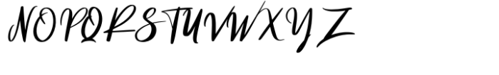 Romance Script Font UPPERCASE