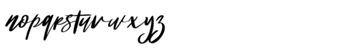 Romance Script Font LOWERCASE