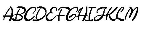Romanelo Wandering Italic Font UPPERCASE