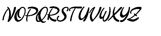 Romanelo Wandering Italic Font UPPERCASE