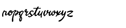 Romanelo Wandering Italic Font LOWERCASE
