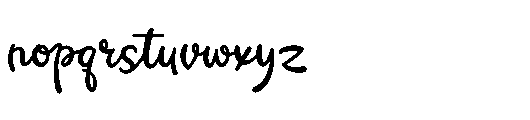 Romanelo Wandering Regular Font LOWERCASE