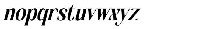 Romani Italic Font LOWERCASE