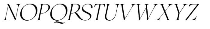 Romans Story Light Italic Font UPPERCASE