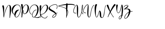 Romantic Blossom Regular Font UPPERCASE