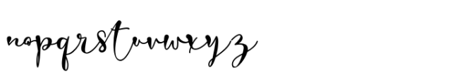 Romantic Blossom Regular Font LOWERCASE