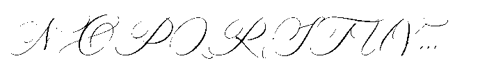 Romantic Calligraphy Font UPPERCASE