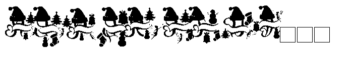 Romantic Christmas Monogram Regular Font UPPERCASE