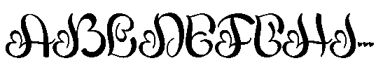 Romantic Christmas Monogram Romantic Christmas Style Regular Font UPPERCASE